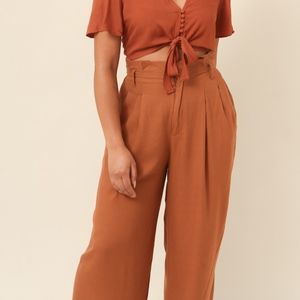 Brown / rust culottes